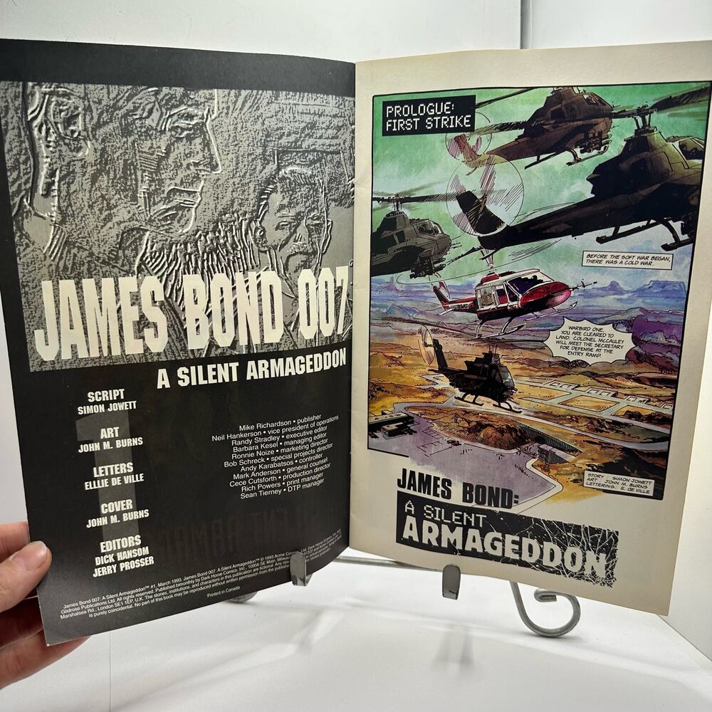 James Bond 007 A Silent Armageddon‎ #1 DARK HORSE Comics Issue 1 of 4 March 1993 - Picture 8 of 9